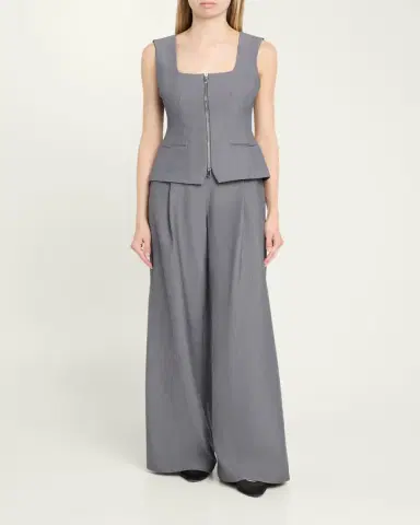 Toccin Solara Pleated Wide-Leg Pants | Thumbnail 2 Toccin Solara Pleated Wide-Leg Pants | Thumbnail 2