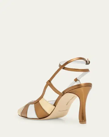 Manolo Blahnik 90mm Coludadhi Metallic Leather Sandals | Thumbnail 2 Manolo Blahnik 90mm Coludadhi Metallic Leather Sandals | Thumbnail 2