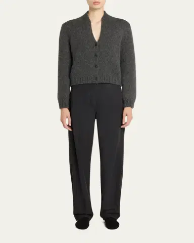 The Row Poynta Cashmere V-Neck Cardigan | Thumbnail 2 The Row Poynta Cashmere V-Neck Cardigan | Thumbnail 2