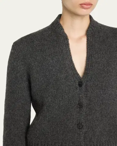 The Row Poynta Cashmere V-Neck Cardigan | Thumbnail 5 The Row Poynta Cashmere V-Neck Cardigan | Thumbnail 5