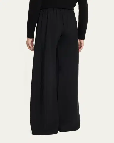THE ROW Gala Wool Wide-Leg Pull-On Pants | Thumbnail 3 THE ROW Gala Wool Wide-Leg Pull-On Pants | Thumbnail 3