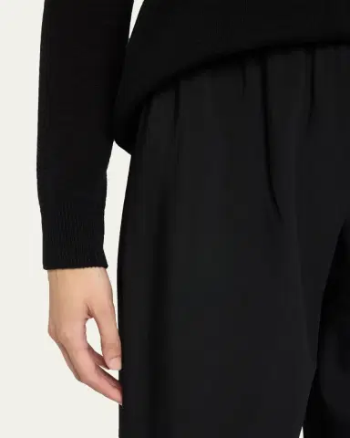 THE ROW Gala Wool Wide-Leg Pull-On Pants | Thumbnail 5 THE ROW Gala Wool Wide-Leg Pull-On Pants | Thumbnail 5