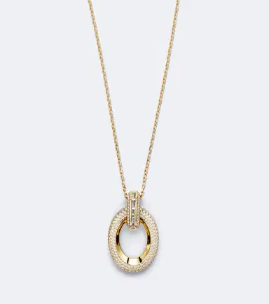 Messika Groove 18kt gold pendant necklace with diamonds | Thumbnail 2 Messika Groove 18kt gold pendant necklace with diamonds | Thumbnail 2