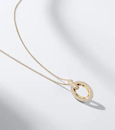 Messika Groove 18kt gold pendant necklace with diamonds | Thumbnail 6 Messika Groove 18kt gold pendant necklace with diamonds | Thumbnail 6