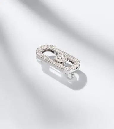 Messika So Move 18kt white gold brooch with diamonds | Thumbnail 5 Messika So Move 18kt white gold brooch with diamonds | Thumbnail 5