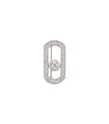 Messika So Move 18kt white gold brooch with diamonds | Thumbnail 1 Messika So Move 18kt white gold brooch with diamonds | Thumbnail 1