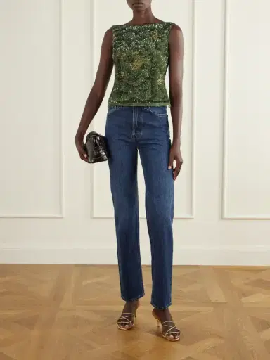 Clio Peppiatt Sequined Crepe Blouse | Thumbnail 2 Clio Peppiatt Sequined Crepe Blouse | Thumbnail 2
