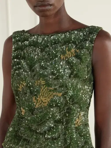 Clio Peppiatt Sequined Crepe Blouse | Thumbnail 4 Clio Peppiatt Sequined Crepe Blouse | Thumbnail 4