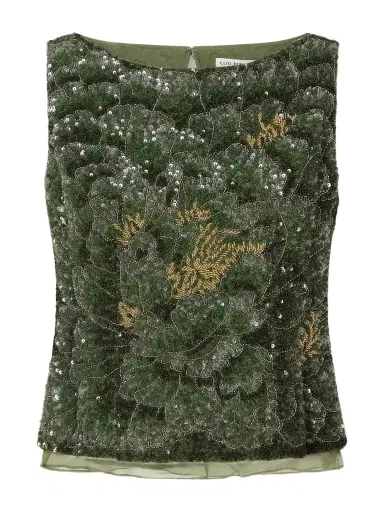 Clio Peppiatt Sequined Crepe Blouse | Thumbnail 1 Clio Peppiatt Sequined Crepe Blouse | Thumbnail 1