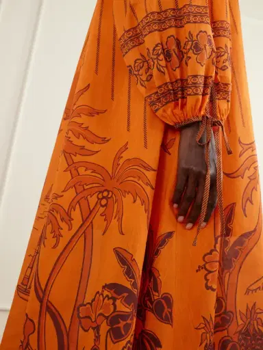 ALÉMAIS Boathouse Printed Cotton-voile Midi Dress | Thumbnail 4 ALÉMAIS Boathouse Printed Cotton-voile Midi Dress | Thumbnail 4