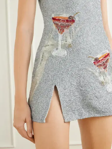 Clio Peppiatt Manhatten Sequin-embellished Mini Dress | Thumbnail 4 Clio Peppiatt Manhatten Sequin-embellished Mini Dress | Thumbnail 4