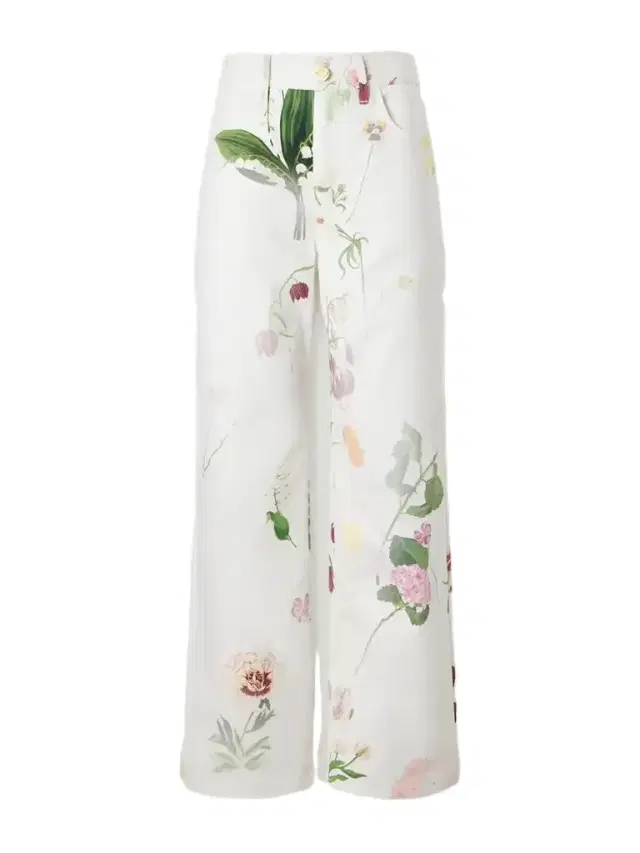 Floral-print High-rise Straight-leg Jeans Floral-print High-rise Straight-leg Jeans