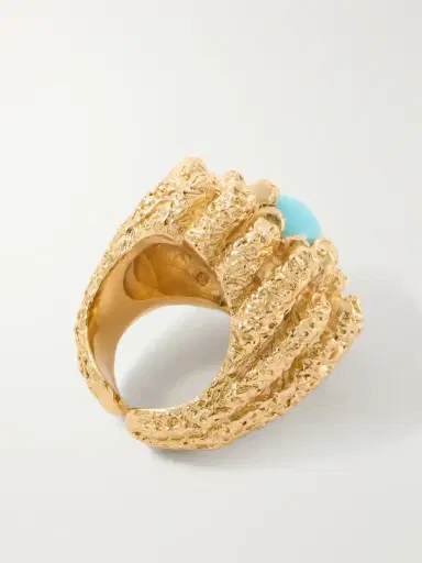 PAOLA SIGHINOLFI Lia 18-karat Gold-plated Pewter And Resin Ring | Thumbnail 4 PAOLA SIGHINOLFI Lia 18-karat Gold-plated Pewter And Resin Ring | Thumbnail 4