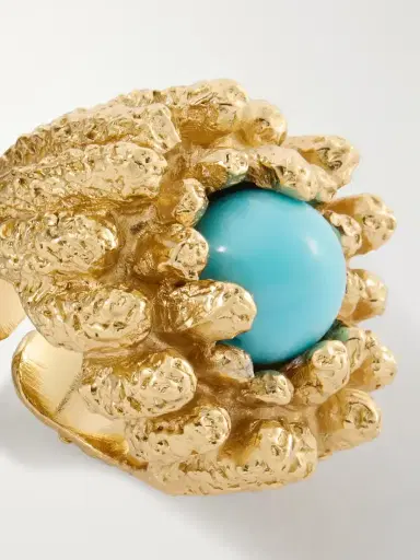 PAOLA SIGHINOLFI Lia 18-karat Gold-plated Pewter And Resin Ring | Thumbnail 5 PAOLA SIGHINOLFI Lia 18-karat Gold-plated Pewter And Resin Ring | Thumbnail 5