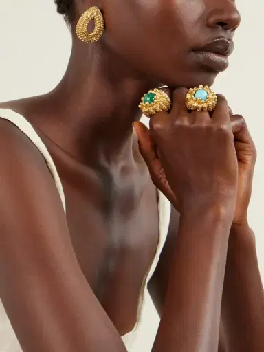 PAOLA SIGHINOLFI Lia 18-karat Gold-plated Pewter And Resin Ring | Thumbnail 2 PAOLA SIGHINOLFI Lia 18-karat Gold-plated Pewter And Resin Ring | Thumbnail 2