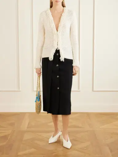 Proenza Schouler Nilo Textured-jacquard Wool-blend Cardigan | Thumbnail 2 Proenza Schouler Nilo Textured-jacquard Wool-blend Cardigan | Thumbnail 2