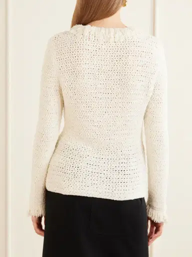 Proenza Schouler Nilo Textured-jacquard Wool-blend Cardigan | Thumbnail 4 Proenza Schouler Nilo Textured-jacquard Wool-blend Cardigan | Thumbnail 4