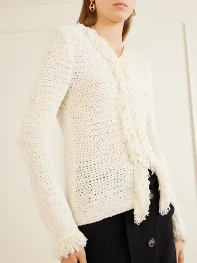 Proenza Schouler Nilo Textured-jacquard Wool-blend Cardigan | Thumbnail 5 Proenza Schouler Nilo Textured-jacquard Wool-blend Cardigan | Thumbnail 5