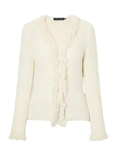 Proenza Schouler Nilo Textured-jacquard Wool-blend Cardigan | Thumbnail 1 Proenza Schouler Nilo Textured-jacquard Wool-blend Cardigan | Thumbnail 1