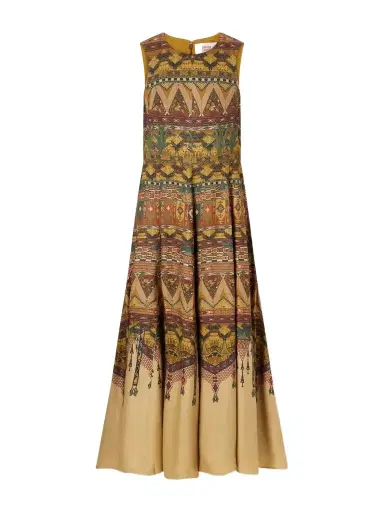 Emporio Sirenuse Clodette Desert Printed Woven Silk-blend Maxi Dress | Thumbnail 1 Emporio Sirenuse Clodette Desert Printed Woven Silk-blend Maxi Dress | Thumbnail 1
