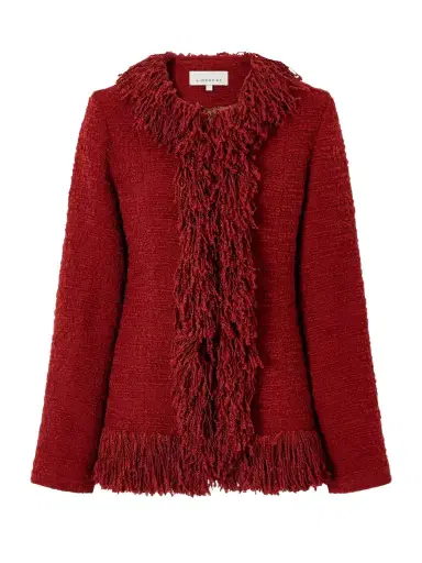 LIBEROWE Fringed Wool-blend Tweed Jacket | Thumbnail 1 LIBEROWE Fringed Wool-blend Tweed Jacket | Thumbnail 1