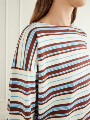 Posse Nadine Striped Cotton-jersey Shirt | Thumbnail 4 Posse Nadine Striped Cotton-jersey Shirt | Thumbnail 4