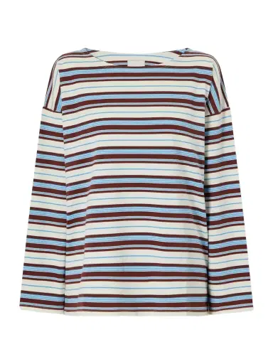 Posse Nadine Striped Cotton-jersey Shirt | Thumbnail 1 Posse Nadine Striped Cotton-jersey Shirt | Thumbnail 1