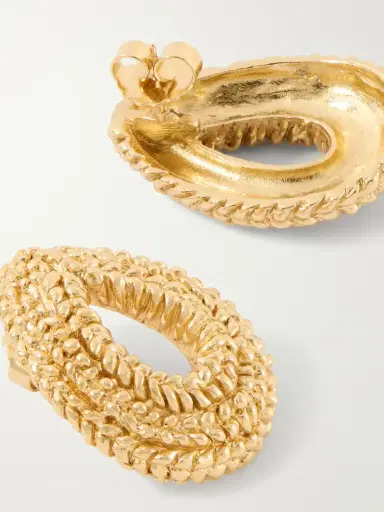 PAOLA SIGHINOLFI Loop 18-karat Gold-plated Pewter Earrings | Thumbnail 4 PAOLA SIGHINOLFI Loop 18-karat Gold-plated Pewter Earrings | Thumbnail 4