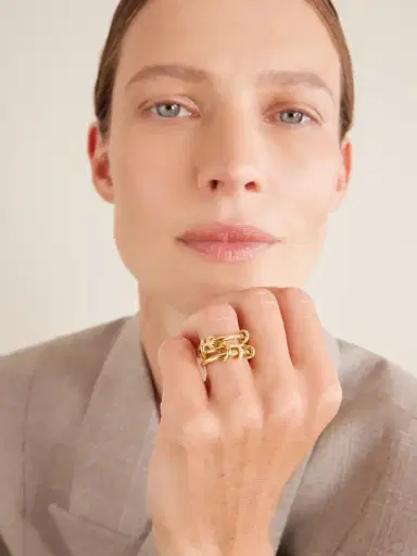 Spinelli Kilcollin Jovie Set Of Three 18-karat Gold Diamond Rings | Thumbnail 2 Spinelli Kilcollin Jovie Set Of Three 18-karat Gold Diamond Rings | Thumbnail 2