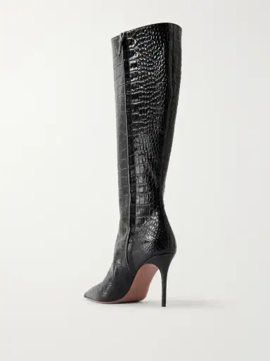 Paris Texas Vera 85 Croc-effect Leather Knee Boots | Thumbnail 3 Paris Texas Vera 85 Croc-effect Leather Knee Boots | Thumbnail 3