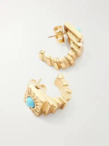 PAOLA SIGHINOLFI Kabala 18-karat Gold-plated Pewter Turquoise Ring | Thumbnail 3 PAOLA SIGHINOLFI Kabala 18-karat Gold-plated Pewter Turquoise Ring | Thumbnail 3