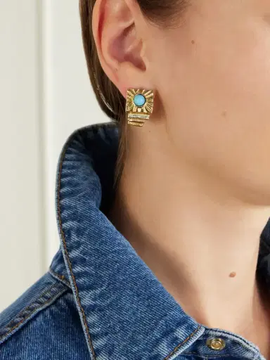 PAOLA SIGHINOLFI Kabala 18-karat Gold-plated Pewter Turquoise Ring | Thumbnail 4 PAOLA SIGHINOLFI Kabala 18-karat Gold-plated Pewter Turquoise Ring | Thumbnail 4