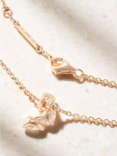 Repossi Serti Sur Vide 18-karat Rose Gold Diamond Necklace | Thumbnail 3 Repossi Serti Sur Vide 18-karat Rose Gold Diamond Necklace | Thumbnail 3