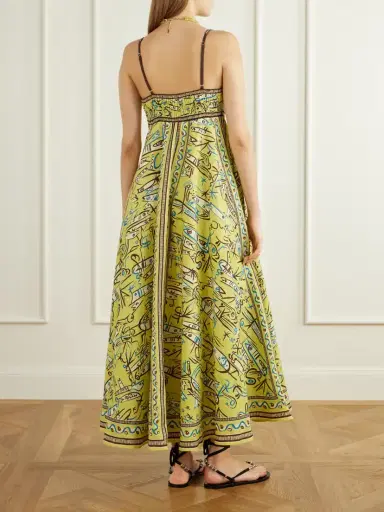 ALÉMAIS Fish Sticks Printed Linen Midi Dress | Thumbnail 3 ALÉMAIS Fish Sticks Printed Linen Midi Dress | Thumbnail 3