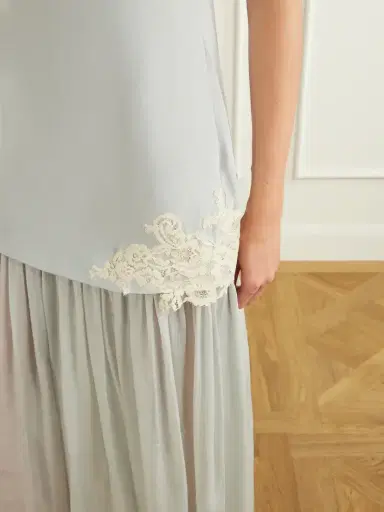 SIR. Noria Lace-trimmed Silk Crepe De Chine Maxi Dress | Thumbnail 4 SIR. Noria Lace-trimmed Silk Crepe De Chine Maxi Dress | Thumbnail 4