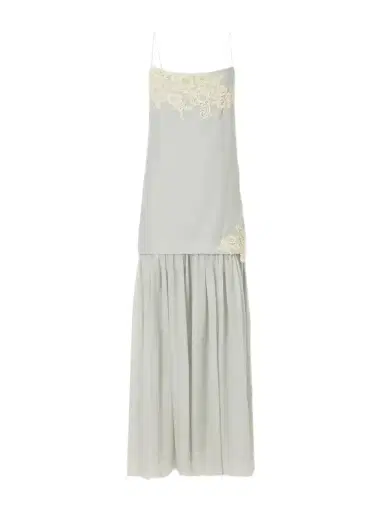 SIR. Noria Lace-trimmed Silk Crepe De Chine Maxi Dress | Thumbnail 1 SIR. Noria Lace-trimmed Silk Crepe De Chine Maxi Dress | Thumbnail 1
