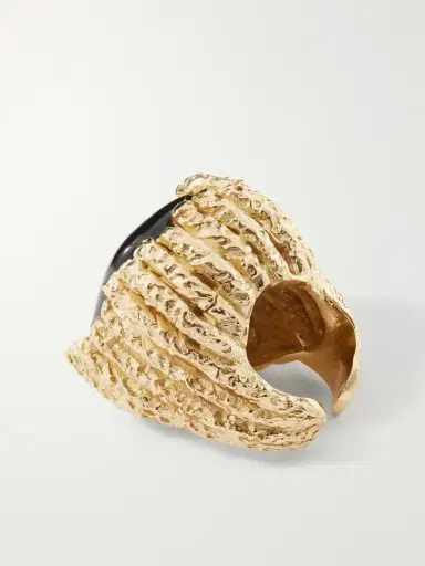PAOLA SIGHINOLFI Bosco18-karat Gold-plated Pewter Resin Ring | Thumbnail 3 PAOLA SIGHINOLFI Bosco18-karat Gold-plated Pewter Resin Ring | Thumbnail 3