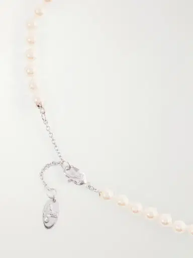 Vivienne Westwood Olympia Platinum-tone Crystal And Pearl Necklace | Thumbnail 3 Vivienne Westwood Olympia Platinum-tone Crystal And Pearl Necklace | Thumbnail 3
