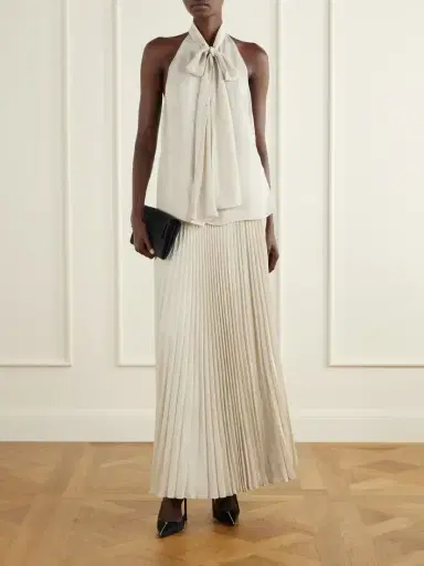 Tom Ford Plisse Crepe De Chine Midi Skirt | Thumbnail 2 Tom Ford Plisse Crepe De Chine Midi Skirt | Thumbnail 2