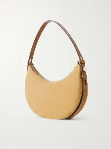 Tory Burch Romy Leather-trimmed Suede Shoulder Bag | Thumbnail 4 Tory Burch Romy Leather-trimmed Suede Shoulder Bag | Thumbnail 4