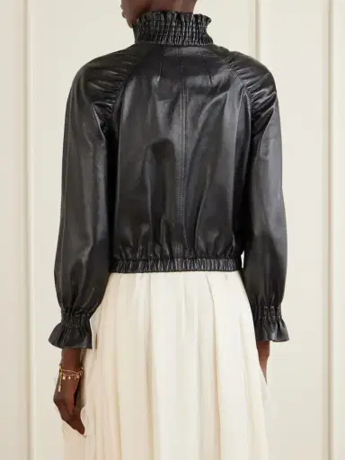 Chloé Shirred Leather Jacket | Thumbnail 4 Chloé Shirred Leather Jacket | Thumbnail 4
