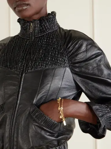 Chloé Shirred Leather Jacket | Thumbnail 5 Chloé Shirred Leather Jacket | Thumbnail 5