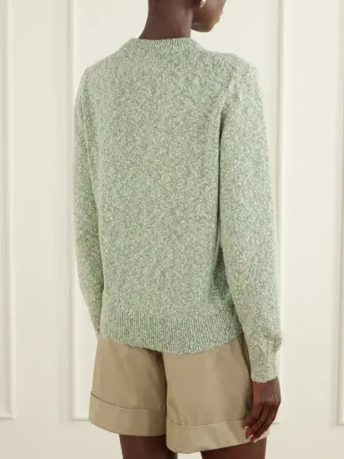 Purdey Mélange Wool And Cotton-blend Sweater | Thumbnail 4 Purdey Mélange Wool And Cotton-blend Sweater | Thumbnail 4