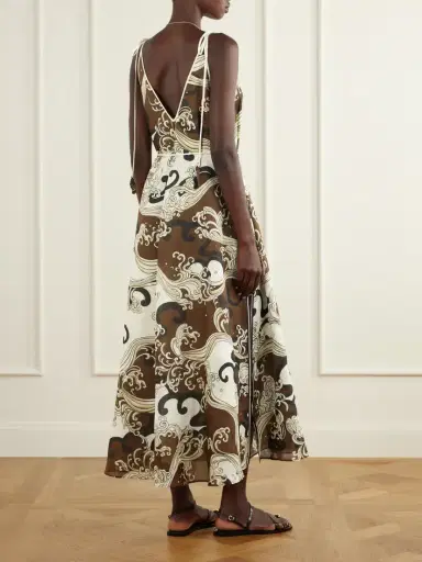 ALÉMAIS Otis Printed Ramie Midi Dress | Thumbnail 3 ALÉMAIS Otis Printed Ramie Midi Dress | Thumbnail 3