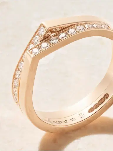Repossi Antifer Heart 18-karat Rose Gold Diamond Ring | Thumbnail 4 Repossi Antifer Heart 18-karat Rose Gold Diamond Ring | Thumbnail 4