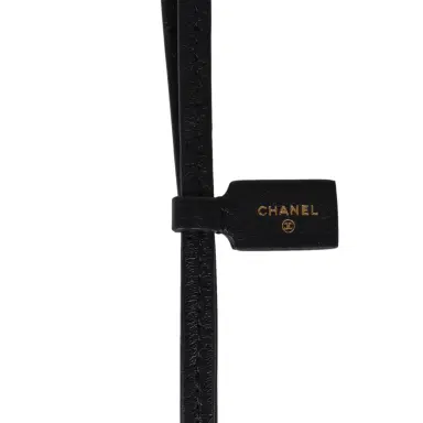 Chanel Chanel CC Logo Bag Charm Black Lambskin Gold Hardware | Thumbnail 3 Chanel Chanel CC Logo Bag Charm Black Lambskin Gold Hardware | Thumbnail 3