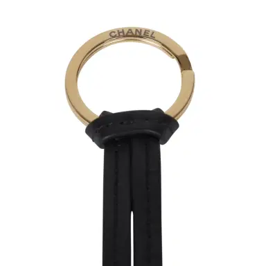 Chanel Chanel CC Logo Bag Charm Black Lambskin Gold Hardware | Thumbnail 4 Chanel Chanel CC Logo Bag Charm Black Lambskin Gold Hardware | Thumbnail 4