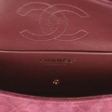 Chanel Chanel Mini "Souplissimo" Flap Bag Burgundy Suede Gold Hardware | Thumbnail 10 Chanel Chanel Mini "Souplissimo" Flap Bag Burgundy Suede Gold Hardware | Thumbnail 10