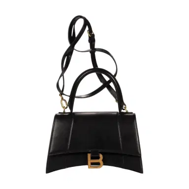 Balenciaga Balenciaga Small Hourglass Black Calfskin Leather Handbag by The Solist | Thumbnail 1 Balenciaga Balenciaga Small Hourglass Black Calfskin Leather Handbag by The Solist | Thumbnail 1