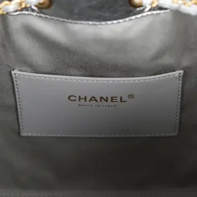 Chanel Chanel Small 25 Hobo Bag Silver Metallic Calfskin Gold Hardware | Thumbnail 8 Chanel Chanel Small 25 Hobo Bag Silver Metallic Calfskin Gold Hardware | Thumbnail 8